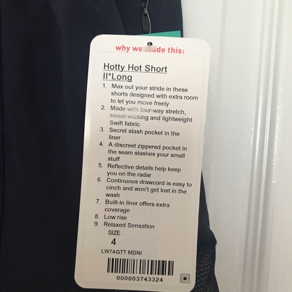 Lululemon Hotty Hot long 4” shorts NWT - Picture 4 of 4